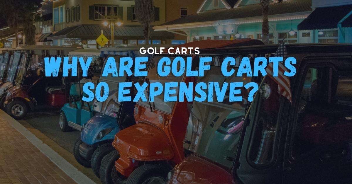 expensive golf carts parking on the street