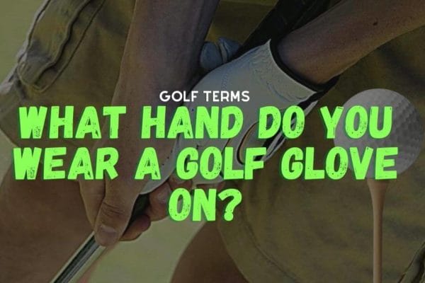 a man wearing a a golf glove holding a golf club