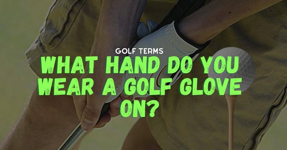 a man wearing a a golf glove holding a golf club